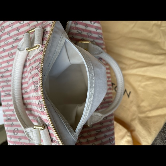 Louis Vuitton Monogram Mini Lin Croisette Speedy 30 & French Purse Wallet Rouge - Picture 4 of 16